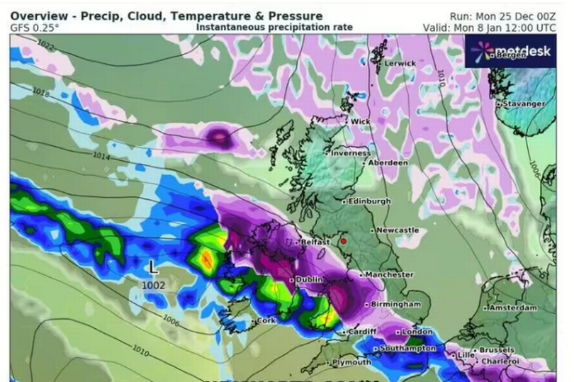 Weather Maps Show Exact Date England Will Face Polar Snow Bomb ...