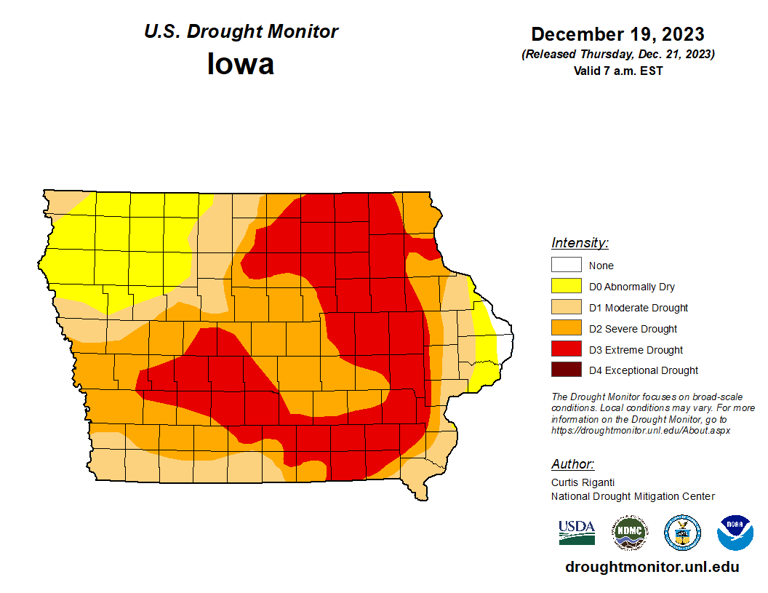 A 2023 Iowa weather recap: Drought, tornado outbreaks and massive hail