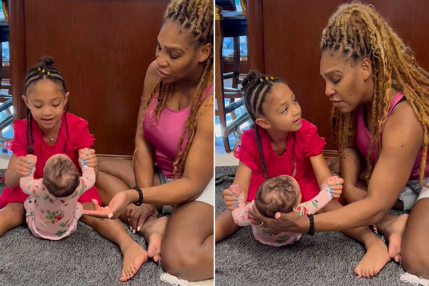 Serena Williams Shares Sweet Video of Daughter Olympia Giving Little ...