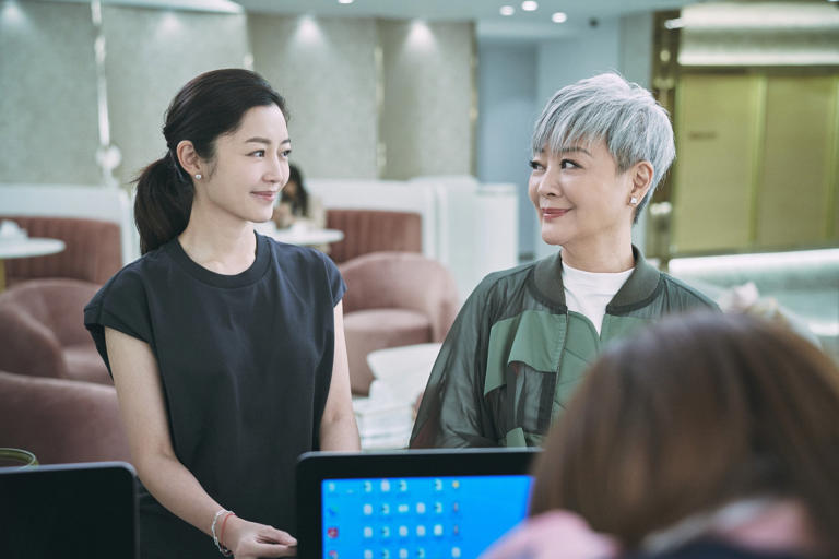 Michelle Wai Sze-nga (left) and Elaine Jin Yan-ling in a still from 