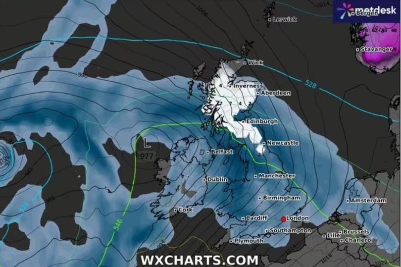 UK To Be 'covered' By Snow And Rain As Met Office Announces Exact Hour ...