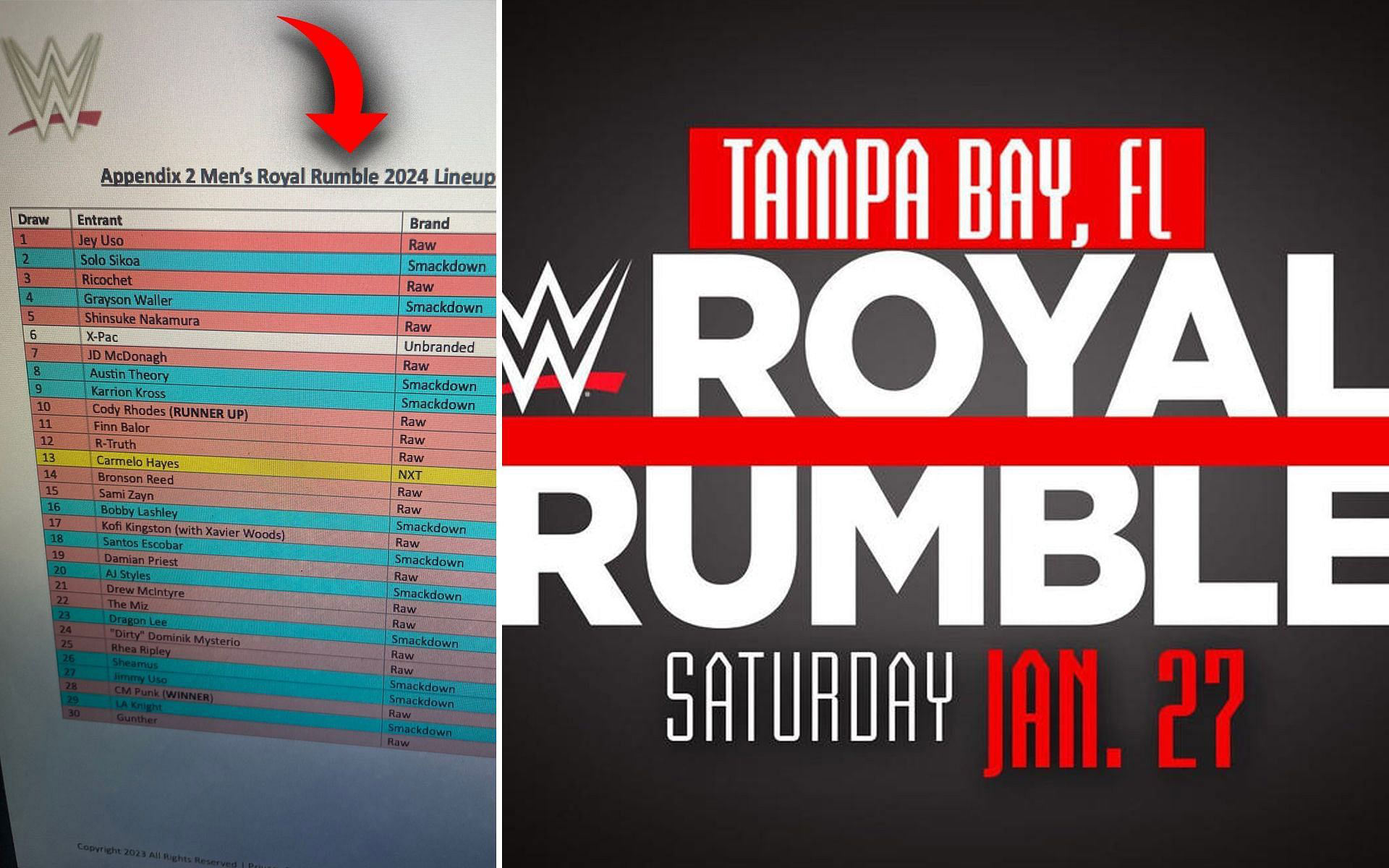 WWE Royal Rumble 2024 participants leaked Is it real or fake?