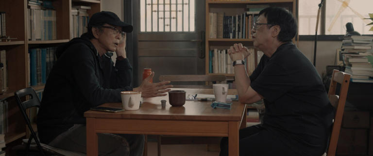 Poet Huang Canran (left) and director Ann Hui in a still from 