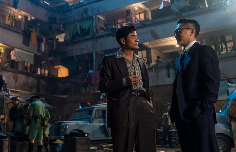Aaron Kwok (left) and Tony Leung Chiu-wai in a still from 