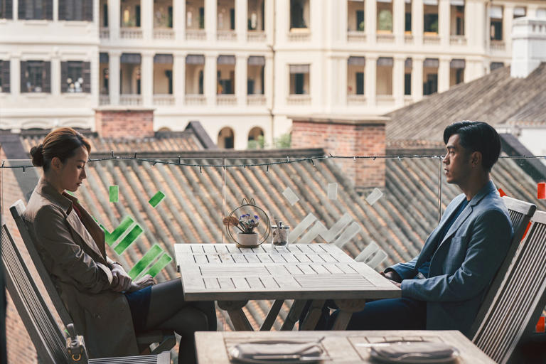 Stephy Tang Lai-yan (left) and Edward Ma Chi-wai in a still from 