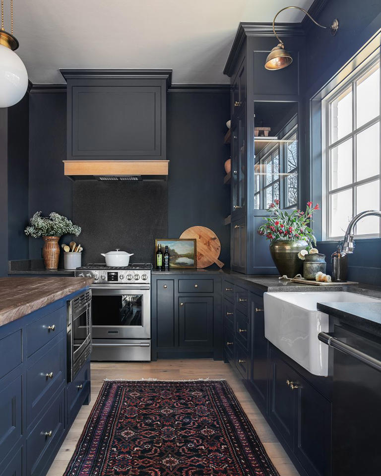 Chic Spaces That Prove Blue Kitchen Cabinets Are Here to Stay