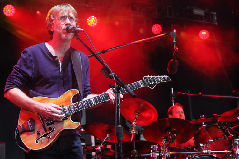 Phish performs at Alpine Valley Music Theatre on July 12, 2019.