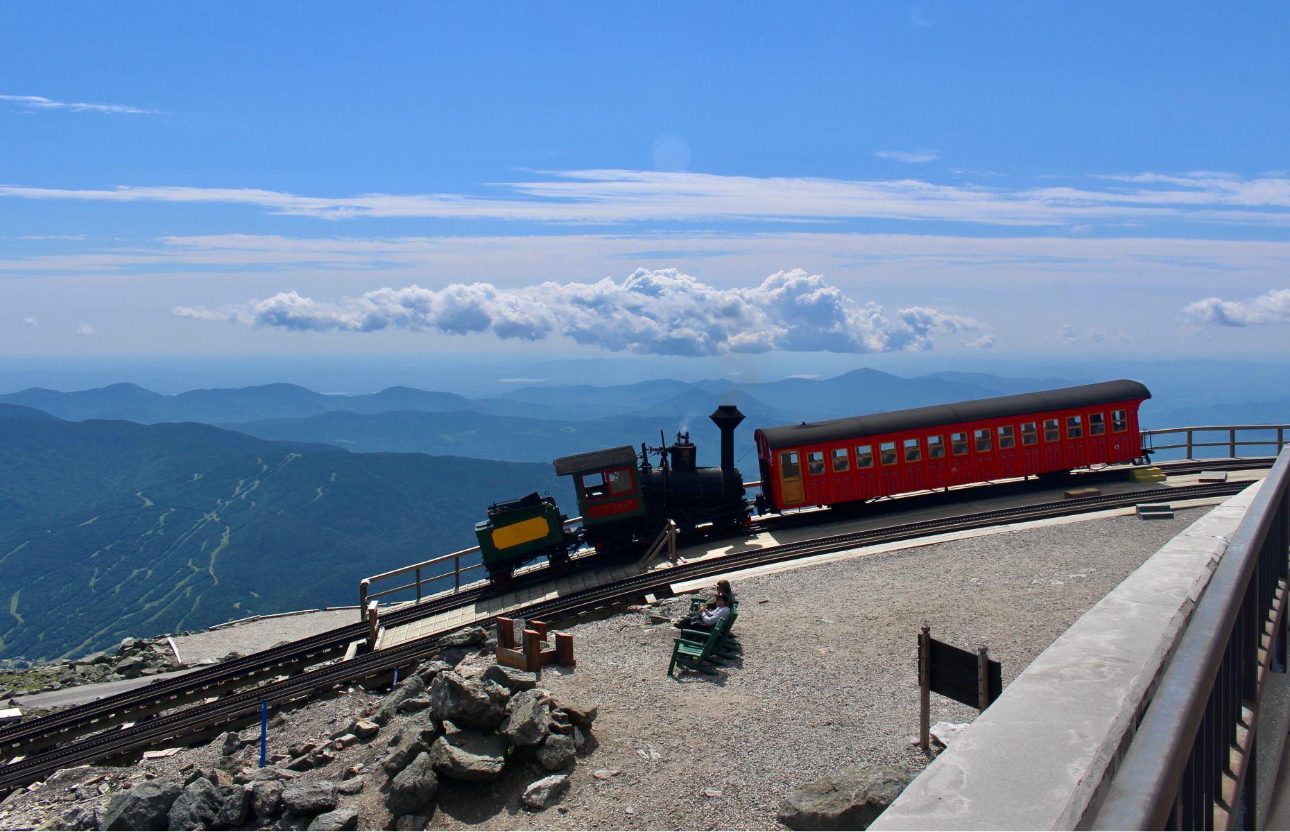 <p>The world's first mountain-climbing cog railway, this little locomotive journeys to the peak of the highest mountain in the northeastern United States. Rising above Bretton Woods and New Hampshire's White Mountains, the National Historic Engineering Landmark operates three-hour round-trips daily from May to October.</p>  <p>If you’re lucky enough to dodge the mountain's notorious weather (it can snow on Mount Washington even in summer), the 360-degree views from the summit can extend all the way to the Atlantic Ocean.</p>