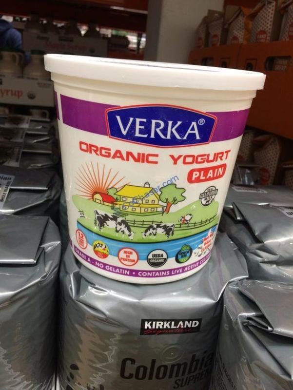 Verka Organic Yogurt is another recommended item to purchase from Costco. You can buy a sixty-four-ounce tub of yogurt for the same price as a sixteen-ounce container of it in the grocery store. It is a cultured milk product that has a surprisingly long shelf life, and the taste and texture are similar to other whole milk yogurts. The yogurt made Energeia Fitness Boot Camps’ list of 52 real food items you can get at Costco. In addition, it received a five-spoon rating from the Cornucopia Institute. There are also many other yogurt choices at Costco.