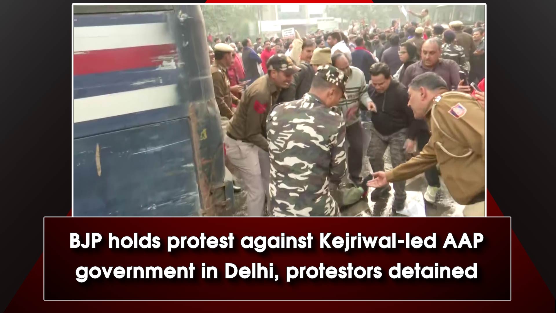 BJP Holds Protest Against Kejriwal-led AAP Government In Delhi ...