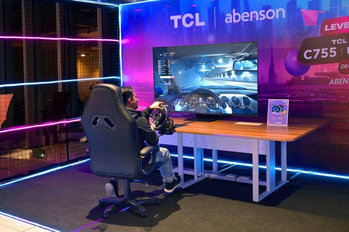tcl and abenson excite gamers with new c755 'ultra game master' qd-mini led tv
