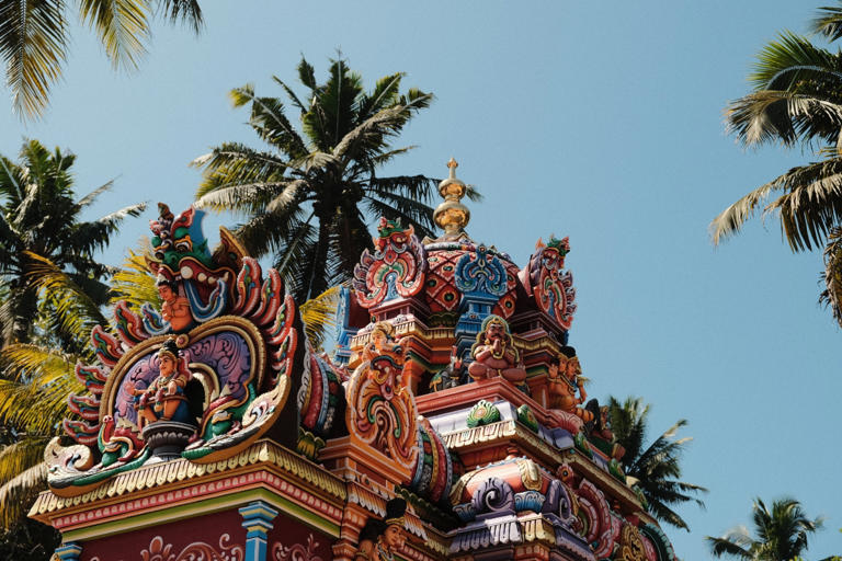 A colorful temple in Varkala, India