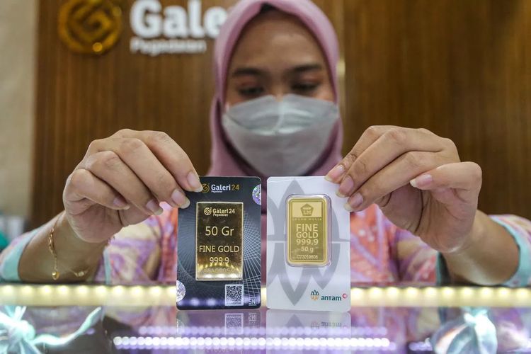harga emas antam naik rp 6.000 tembus rp 1.321.000 per gram