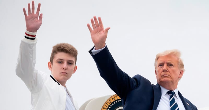 Barron Trump Towers Over Family In New Mar-a-Lago Photo That's Gone Viral