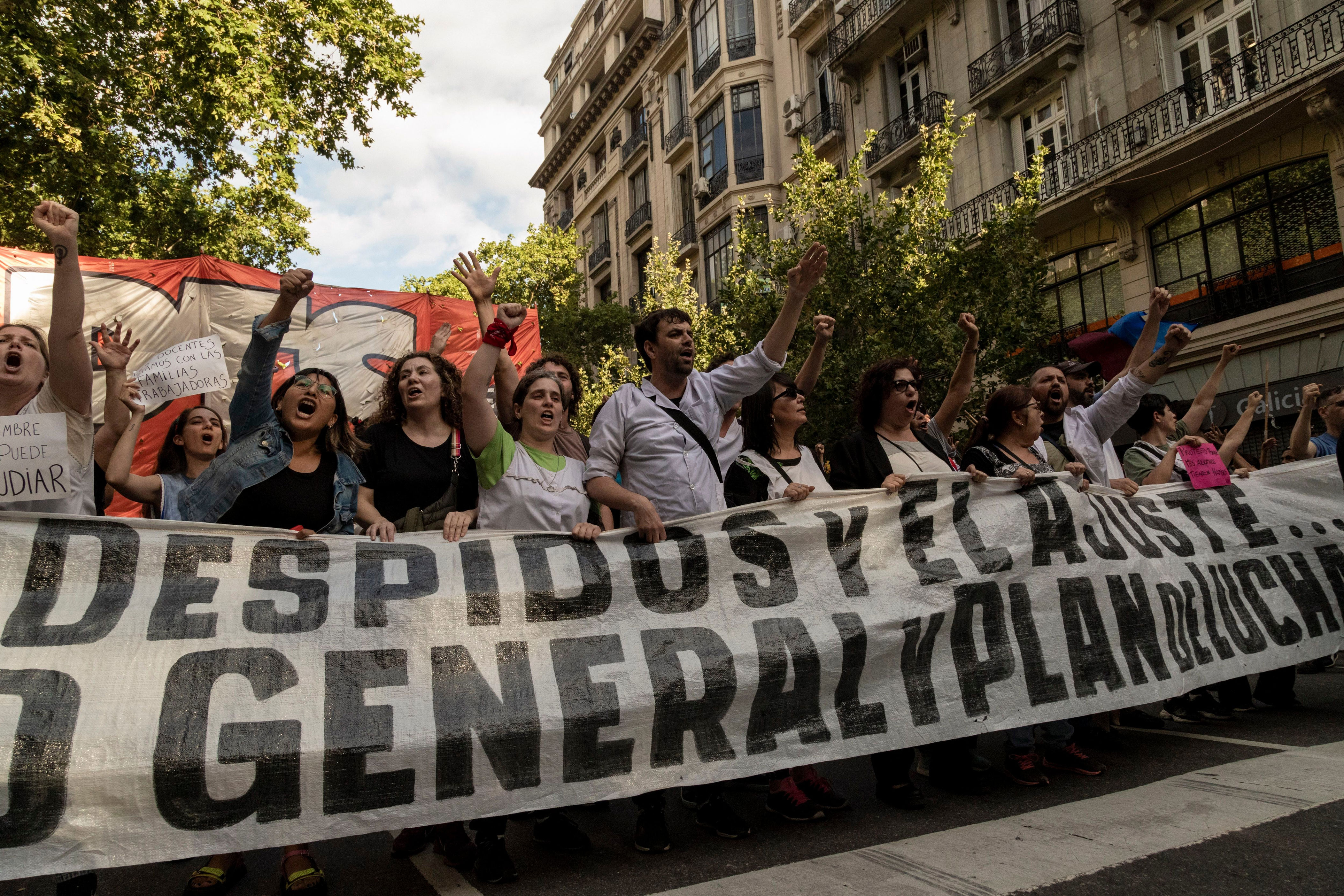 Argentine Unions Protest Javier Milei’s Measures To Dismantle The State