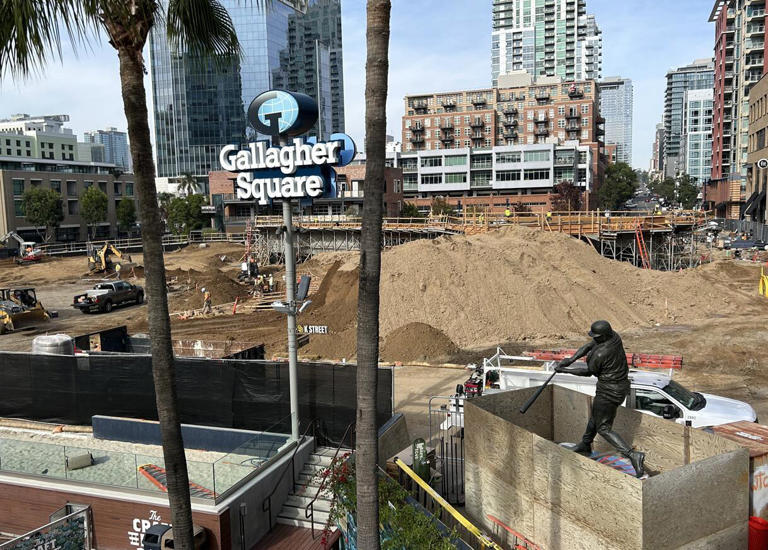 Renovation of Petco Park's Gallagher Square on schedule for 2024 season