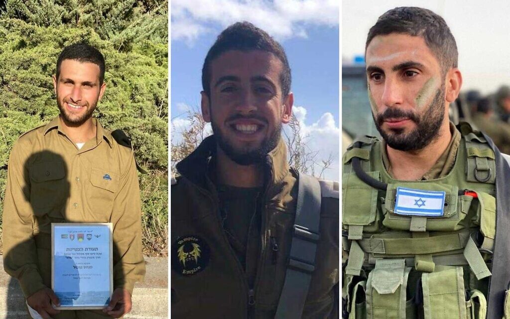 IDF Announces Deaths Of 3 Soldiers Killed In Gaza, Raising Ground Op ...