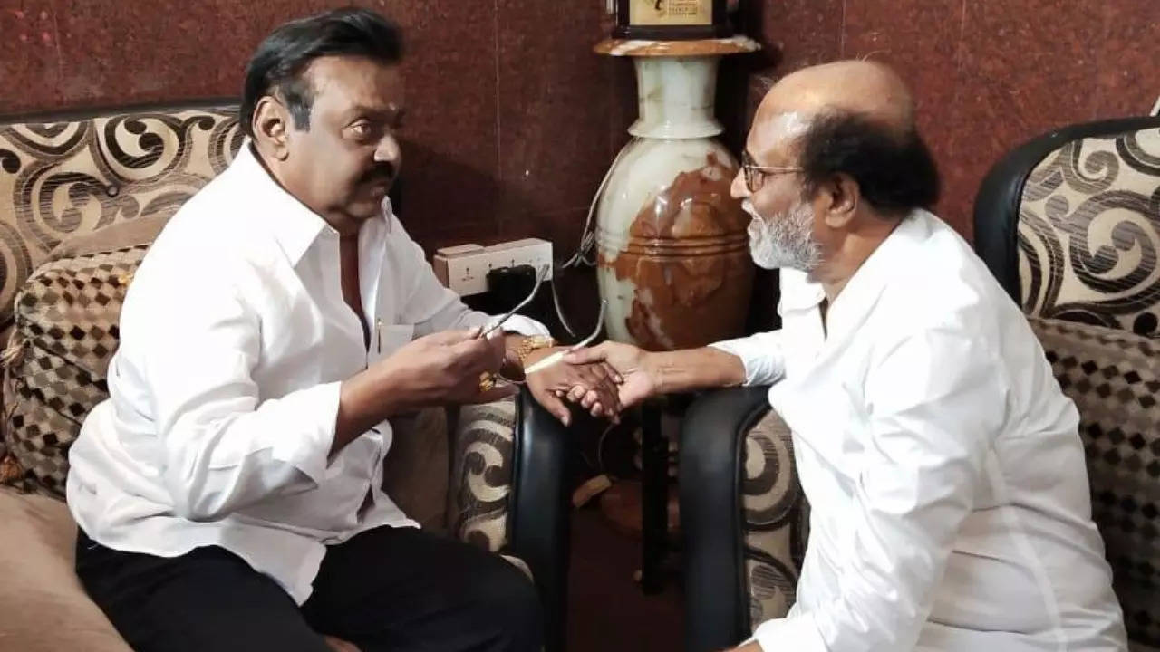 Rajinikanth Cancels 'Vettaiyan' Shooting To Pay Homage To Vijayakant