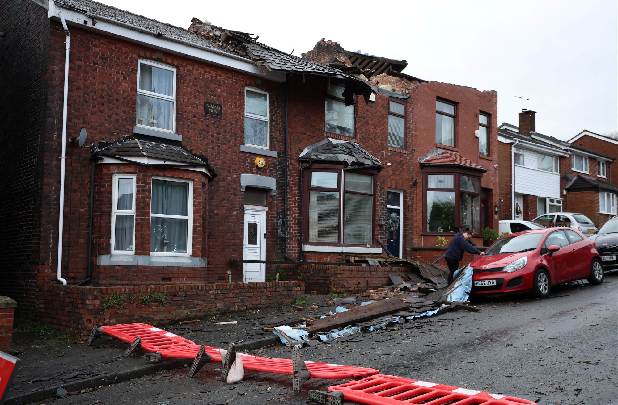 Storm Gerrit: Roofs Ripped Off Homes In Tornado And Thousands Still ...