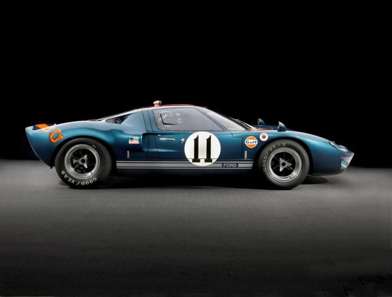 Ford GT40, which is part of the Miles Collier Collection at the Revs Institute in Naples. The car will part of the Pony Pedigree special exhibit, which runs through July 2024 (Photo by Peter Harholdt)