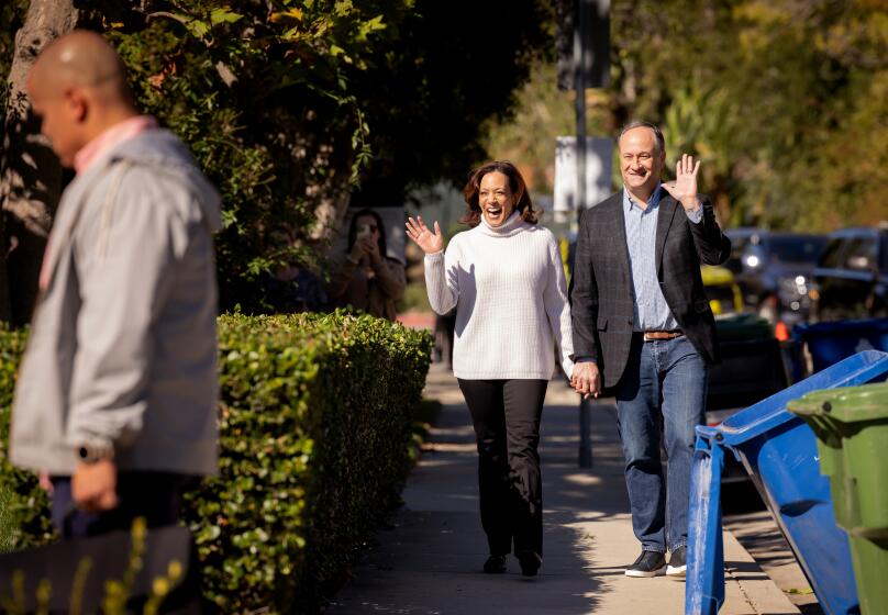 Letters to the Editor: Kamala Harris may love L.A., but her trips home ...