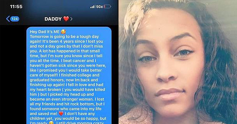 Woman Who Texted Her Father For Four Years After His Death Gets A Reply ...