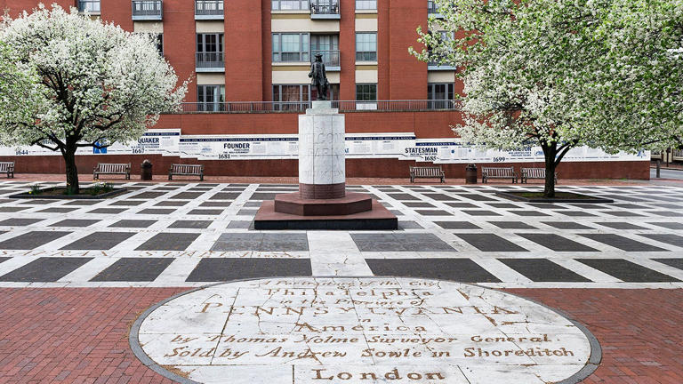 Welcome Park is dedicated to William Penn. This photo is from March 24, 2012. John Greim/LightRocket via Getty Images