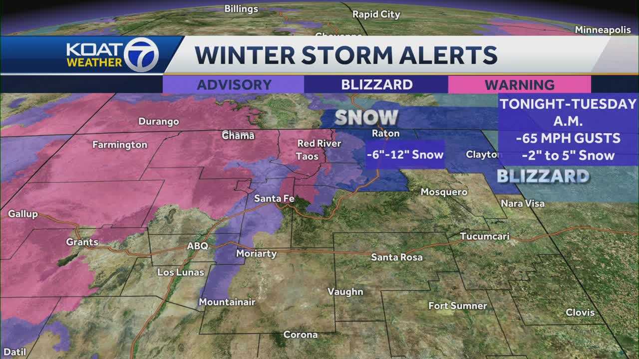 Blizzard Conditions To Impact Parts Of New Mexico