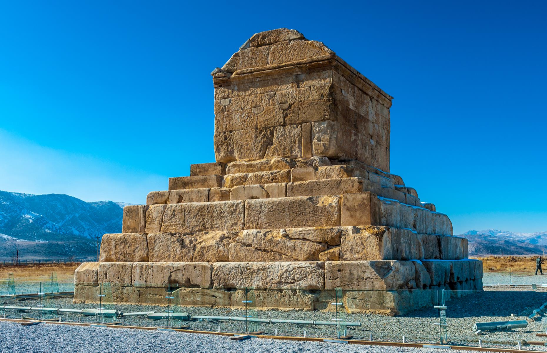 Founded by Cyrus the Great in the 6th century BC, Pasargadae is one of the oldest residences of the Achaemenid kings. Among its wonders are the citadel, the site's oldest remains which are known as Tall-i Takht or ‘throne hill’ and overlook the palace complex. It’s also home to the tomb of Cyrus the Great, an imposing limestone structure (pictured).