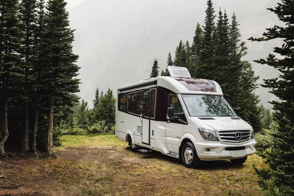 <p><strong>Price:</strong> Starting at $186,370 USD<br><strong>Length:</strong> 25′ 1”</p><p>The Unity small RV proves that small <a href="https://thewaywardhome.com/best-class-b-rvs" rel="noopener"><strong>Class B RVs</strong></a> can still offer big-time luxury features. Crafted with a European aesthetic and an aerodynamic exterior with sleek, frameless glass windows, this small motorhome makes quite the impression.</p><p>Boasting five different <a href="https://thewaywardhome.com/best-bunkhouse-camper-floor-plans" rel="noopener"><strong>floor plans</strong></a>, this best small RV can be fitted for almost any type of traveler.</p><p>Their layouts include twin beds, a corner bed, a Murphy bed, a total FX setup with dual entertainment areas, and a unique island bed layout featuring a rather grand bedroom with a walk-around room and armoires on either side of the central queen.</p>