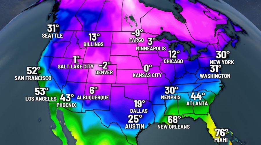 First Warning: Coldest Air Of The Season Arrives Near Mid-January