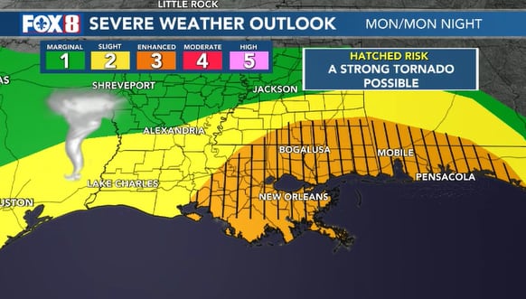 FIRST ALERT: Strong To Severe Storms Likely Monday