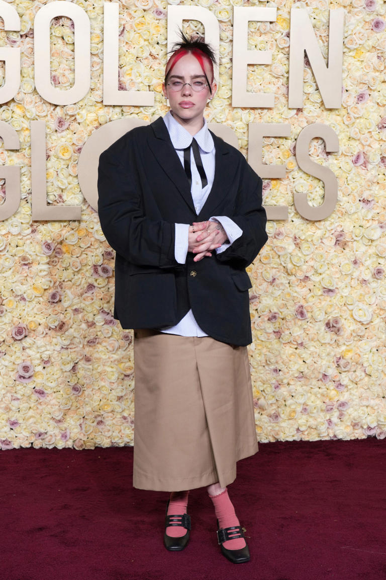 Golden Globes Awards 2024 Billie Eilish redefines red carpet glam with