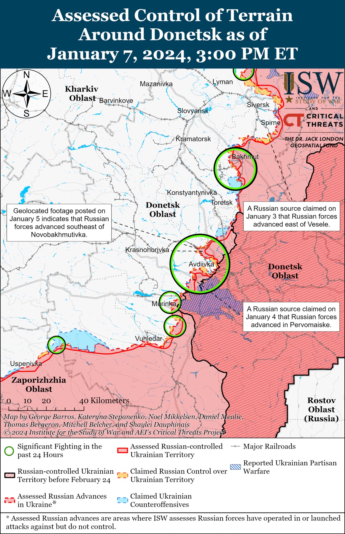 ukraine war map shows russia's advances near marinka