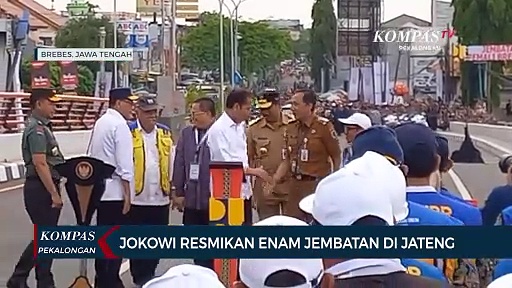 Jokowi Resmikan Enam Jembatan Di Jawa Tengah, Sapa Warga Hingga Bagi ...