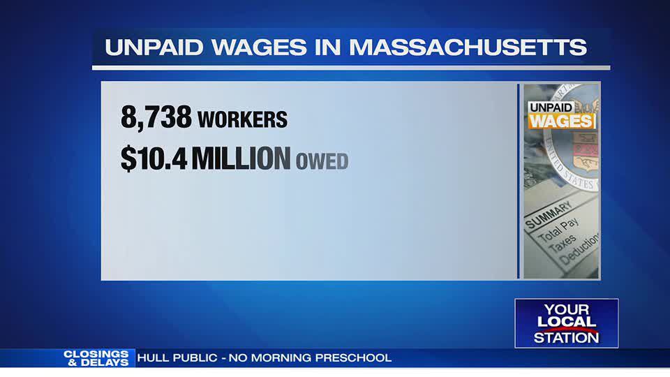 Labor Dept. Finds Thousands Of Mass. Workers Are Owed $10.4 Million In ...