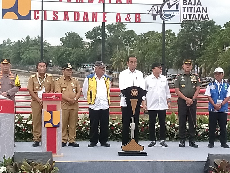 Resmikan Jembatan Cisadane, Presiden: Melancarkan Mobilitas Angkutan