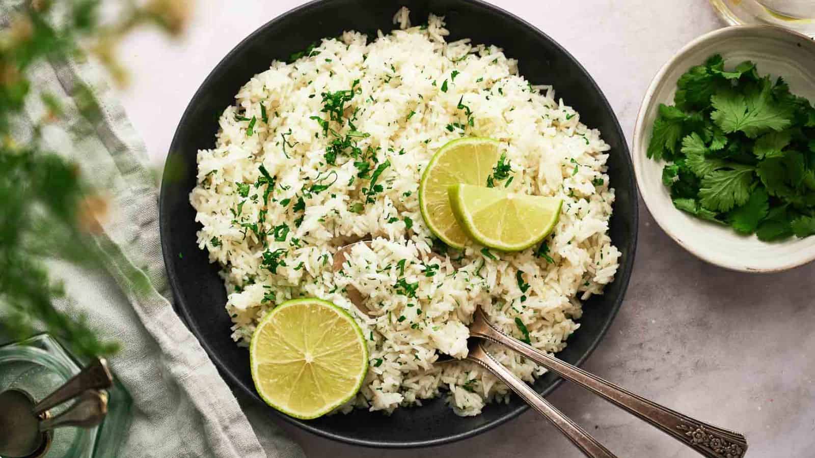 <p>Add a kick to your side dishes with Cilantro Lime Rice, a budget-friendly recipe that brings a burst of freshness to any meal. With minimal ingredients and a simple process, this rice dish is an easy and affordable way to elevate your dining experience. Say goodbye to plain rice and hello to a pocket-friendly flavor explosion on your plate.<br><strong>Get the Recipe: </strong><a href="https://www.splashoftaste.com/cilantro-lime-rice/?utm_source=msn&utm_medium=page&utm_campaign=msn">Cilantro Lime Rice</a></p>