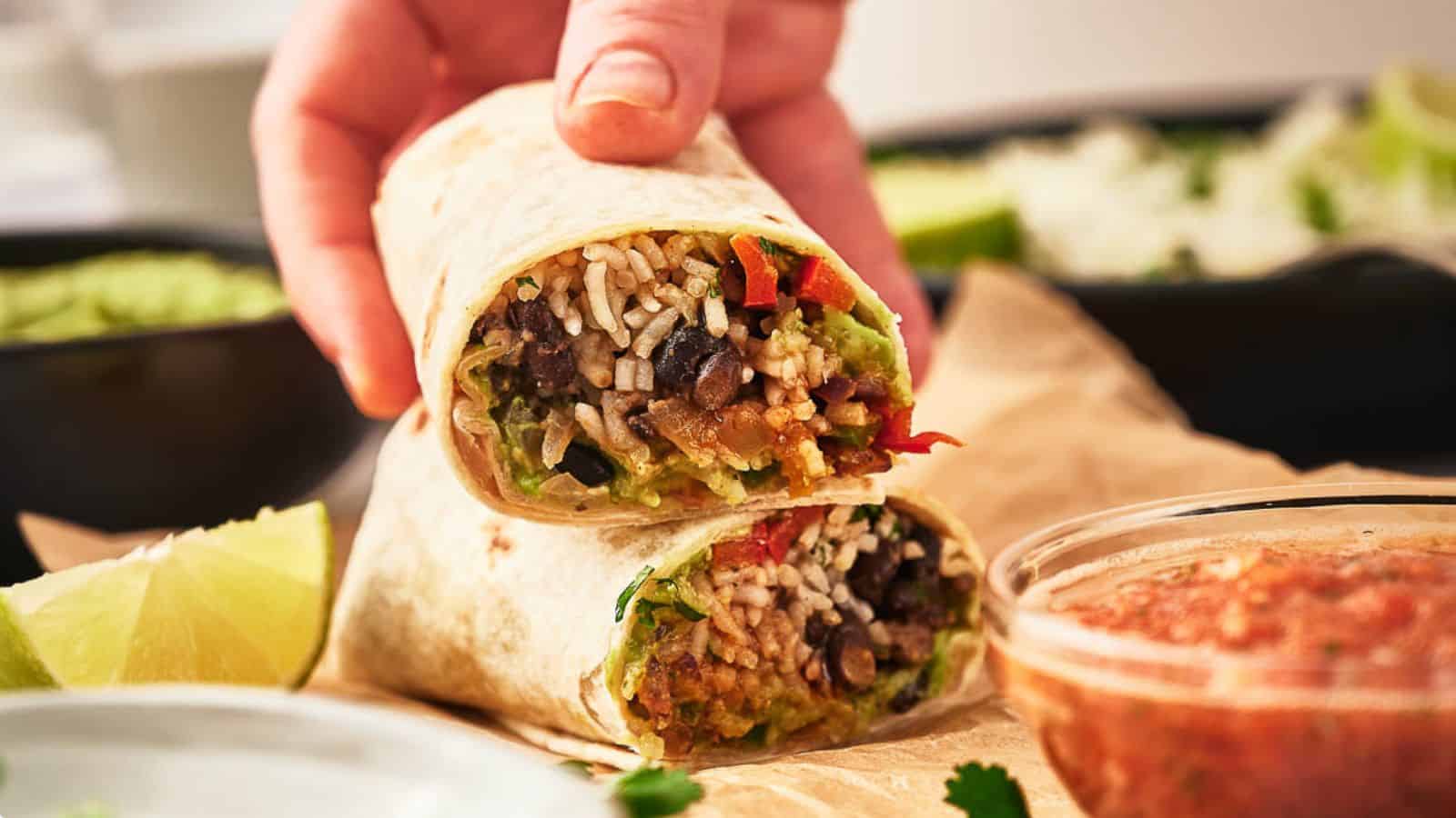 <p>Experience the simplicity and flavor of our easy burrito – a wallet-friendly option that doesn’t skimp on flavor. A blend of ingredients wrapped in a tortilla, creates a fuss-free and delicious meal. This easy burrito is proof that you can enjoy a tasty, hearty dish without going over your budget. Say goodbye to expensive takeout and hello to a delicious and affordable homemade burrito.<br><strong>Get the Recipe: </strong><a href="https://www.splashoftaste.com/veggie-burrito-recipe/?utm_source=msn&utm_medium=page&utm_campaign=msn">Easy Burrito</a></p>
