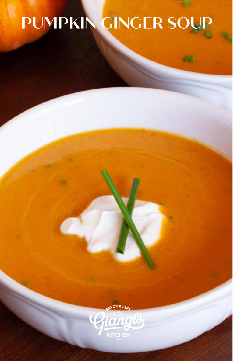 Healthy Pumpkin Ginger Soup – Gluten Free
