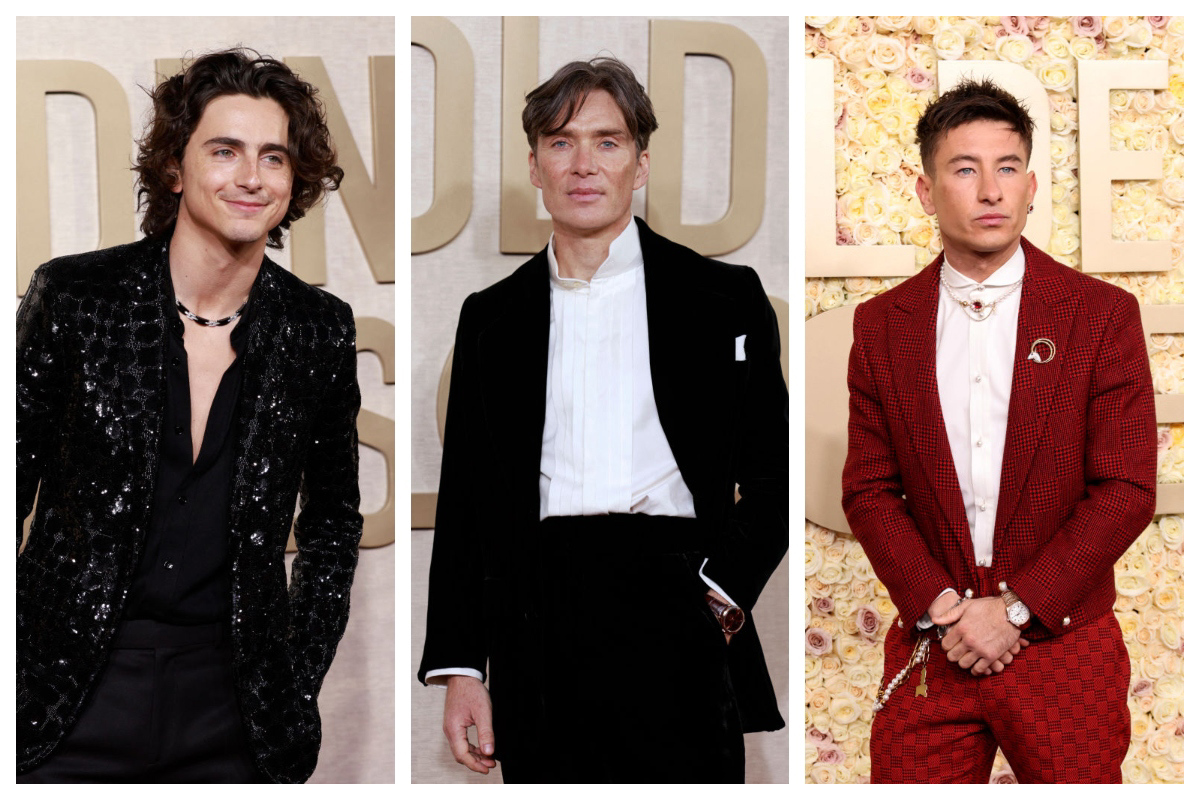 Golden Globes 2024 Best Dressed Men Timothée Chalamet, Oppenheimer's