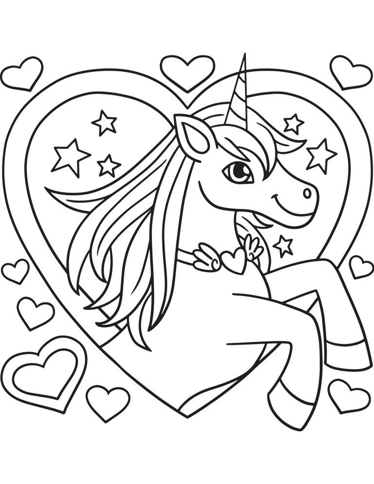 15 Free Printable Unicorn Coloring Pages