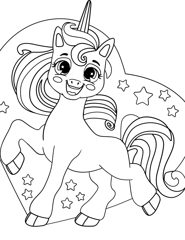 15 Free Printable Unicorn Coloring Pages