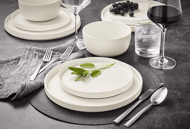sam's club is selling a 24-piece stoneware dinner set that looks twice the price