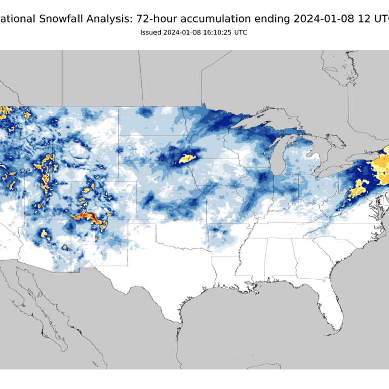 How much snow did you get? Maps show snowfall inches from winter storm