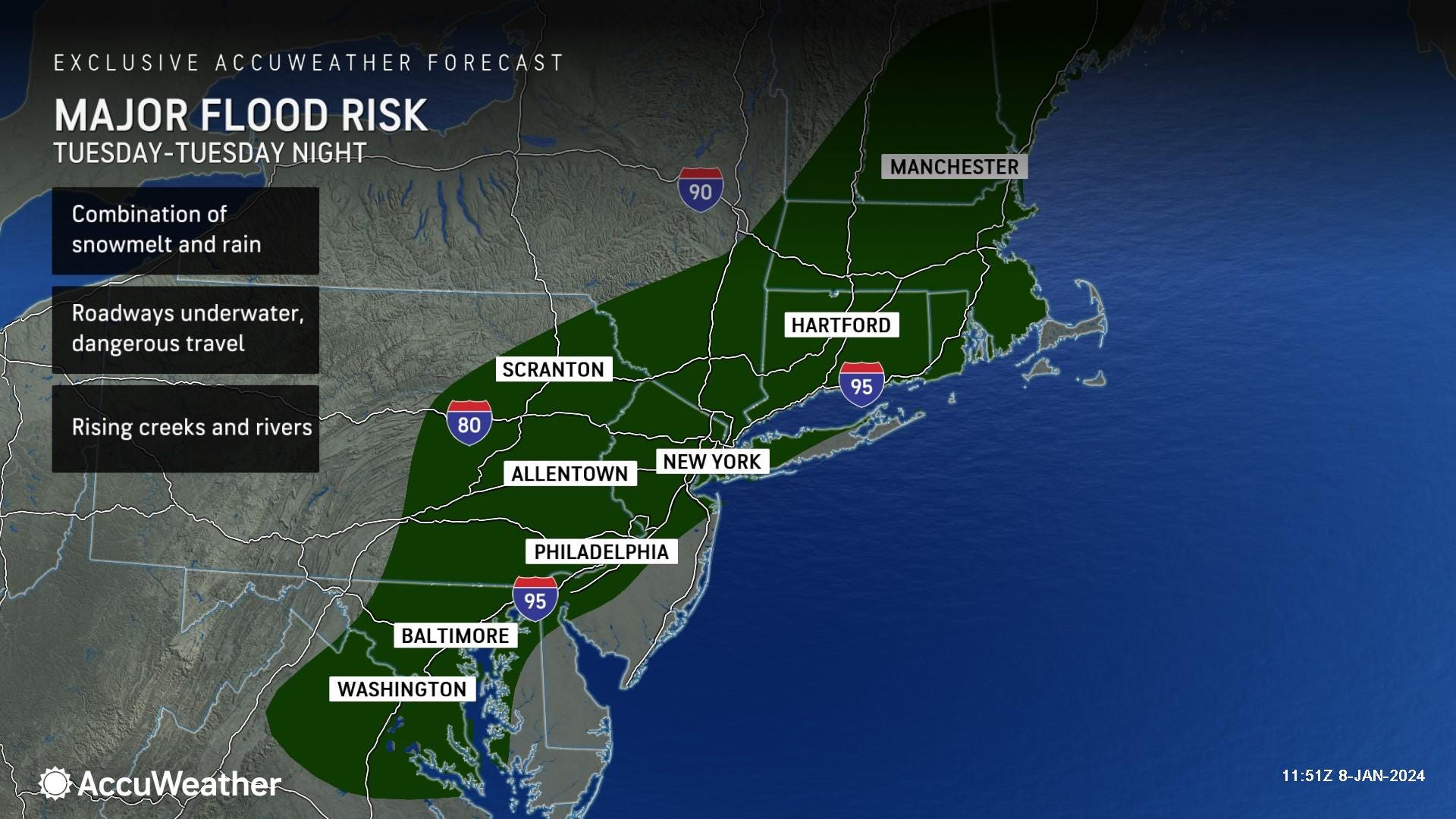 weather: back-to-back storms threaten major flooding, power outages for nyc area this week; 60 mph gusts possible