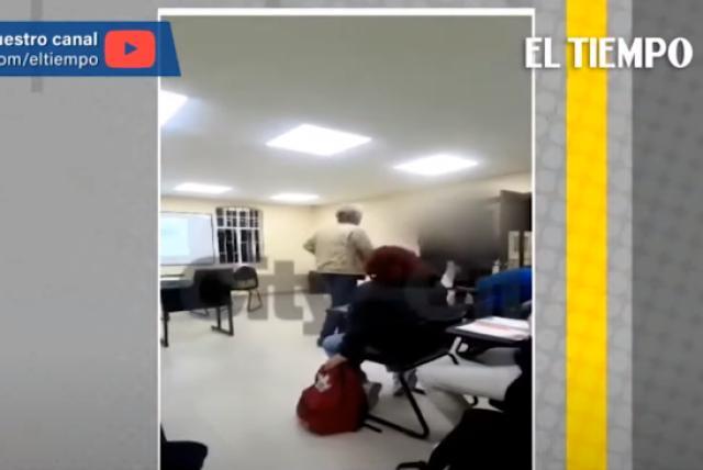 '¡usted no me grita!': aparece video de carlos moreno de caro encarando a estudiante