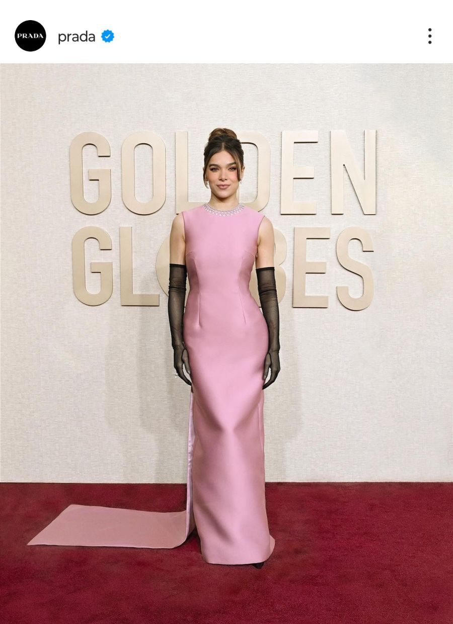 Golden Globes 2024: Hailee Steinfeld Nos Recuerda A Audrey Hepburn Con ...