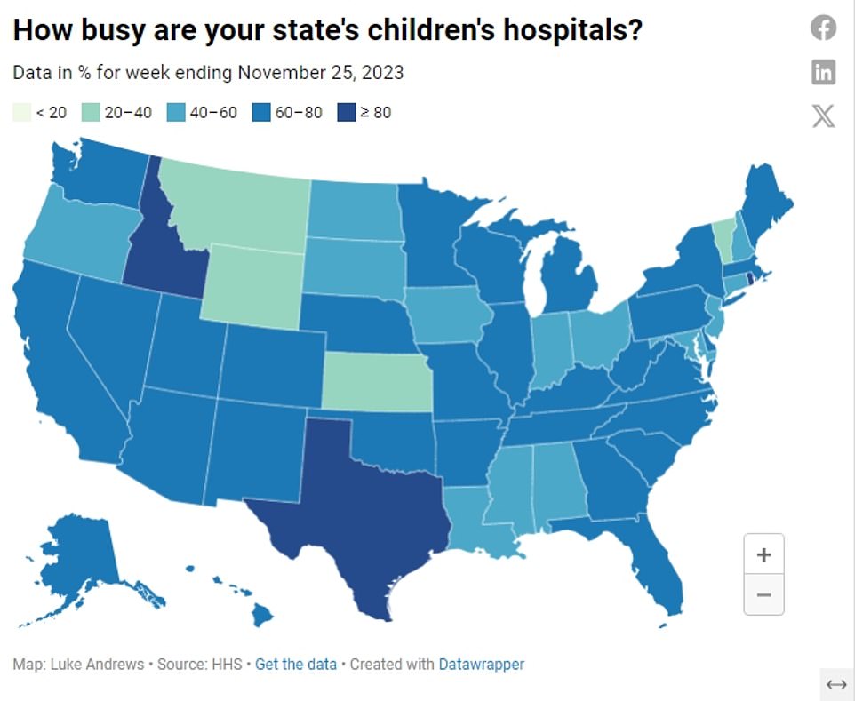 Map lays bare America's tripledemic of Covid, flu and RSV infections