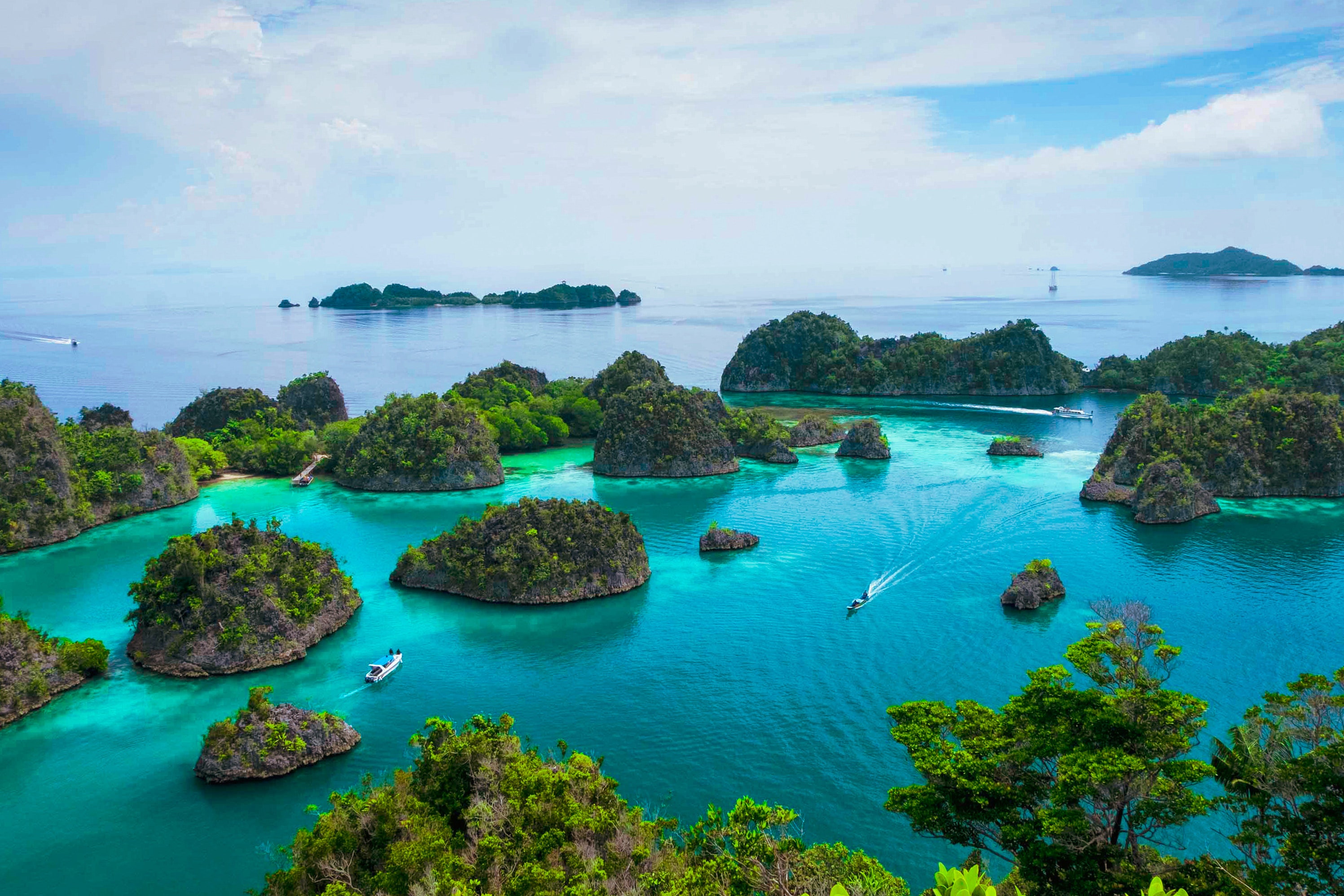<p>It takes a bit of effort to reach the <a href="https://www.cntraveler.com/stories/2014-05-22/the-remote-beauty-of-raja-ampat?mbid=synd_msn_rss&utm_source=msn&utm_medium=syndication">Raja Ampat Islands</a>—flying first to <a href="https://www.cntraveler.com/stories/2015-05-12/5-things-you-must-do-in-jakarta?mbid=synd_msn_rss&utm_source=msn&utm_medium=syndication">Jakarta</a>, then to Sorong, where most travelers hop on a liveaboard. But once you arrive, you’ll be greeted by lush jungles, blue channels, and biodiverse reefs. The archipelago is truly a scuba diver’s dream, where an average dive gets you up close to manta rays, hawksbill turtles, and around 1,300 species of colorful coral-dwelling fish. There’s really no bad time to visit, but March typically yields the best diving weather (think less rain and calmer waters).</p> <p>The most popular way to explore Raja Ampat is by booking a small cruise or yacht, and you have several great options to choose from. You could try Aqua Expeditions and set sail on the long-range cruising yacht, <em>Aqua Blu</em>, which offers seven-night, <a href="https://www.aquaexpeditions.com/indonesia-cruise/raja-ampat">island-hopping itineraries</a>. The boat has 15 sea-facing suites and a spa, and guests can partake in activities like snorkeling, kayaking, diving to manta ray cleaning stations, and searching for elusive bird of paradise species on guided hikes.</p><p>Sign up to receive the latest news, expert tips, and inspiration on all things travel</p><a href="https://www.cntraveler.com/newsletter/the-daily?sourceCode=msnsend">Inspire Me</a>
